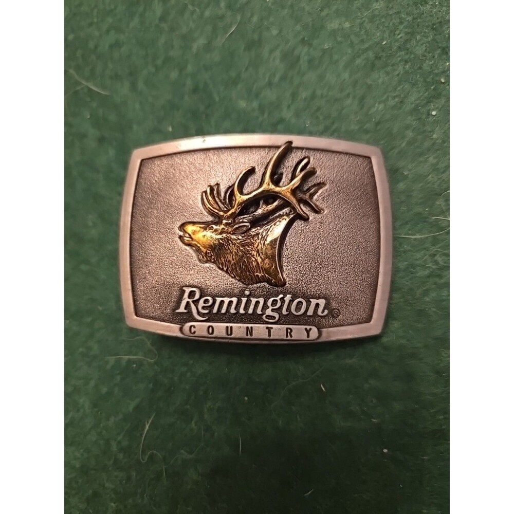 Vtg.  Remington Country Belt Buckle Bugling Elk Buck Bull 1986 (GL-13)